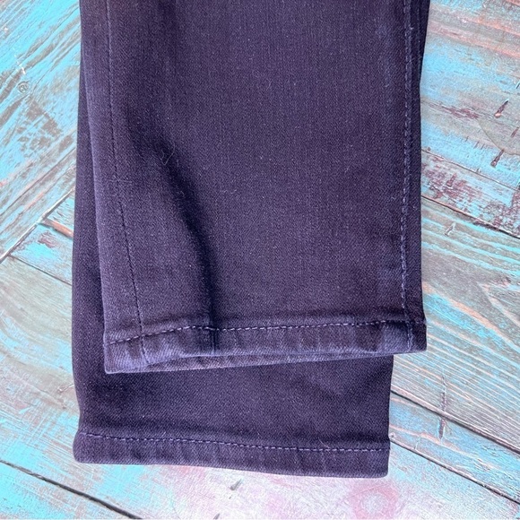 AG Adriano Goldschmied The Legging Ankle Skinny Ankle Jeans Size 27 Black Blue - Picture 11 of 11